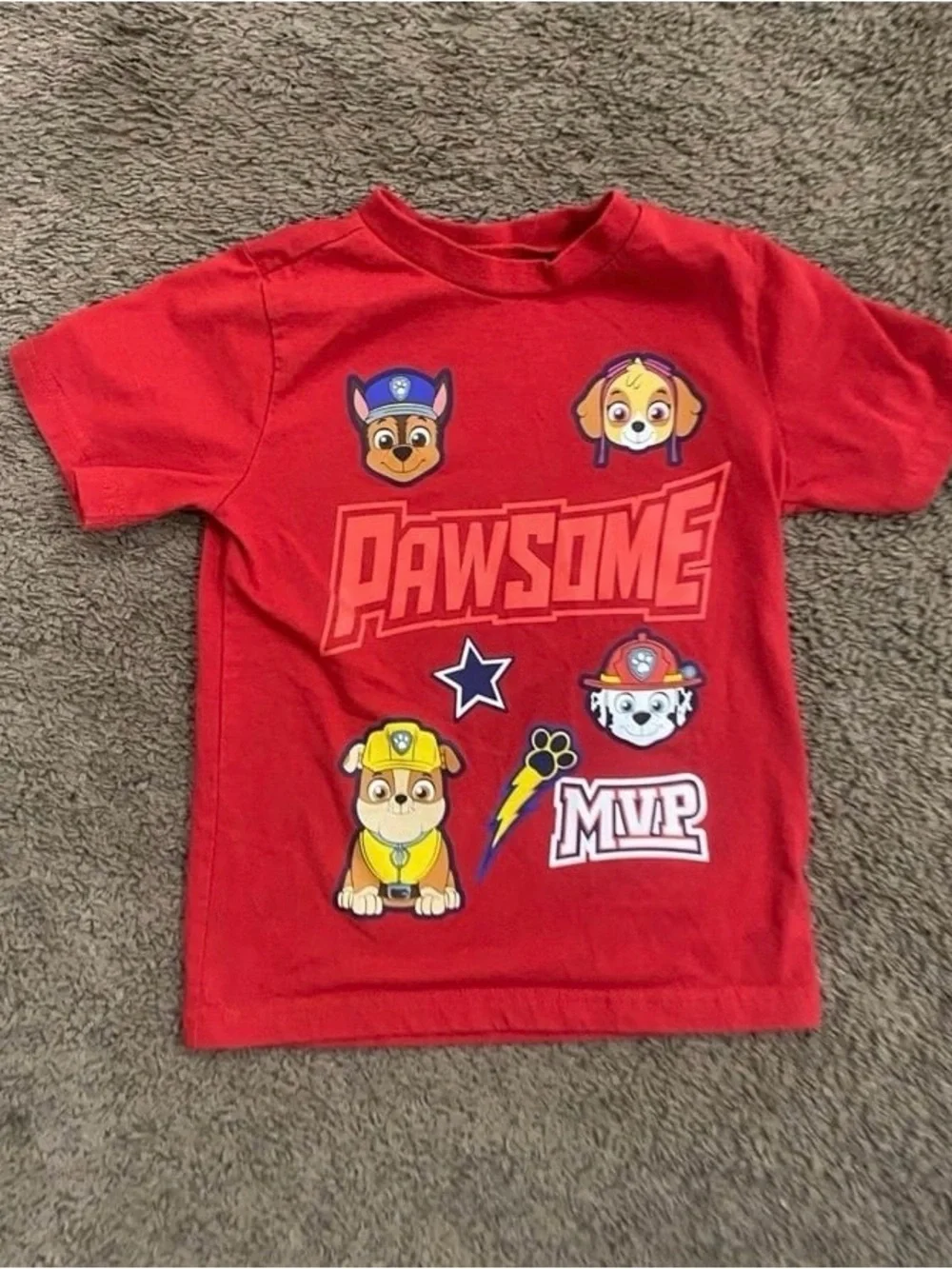 Boys Paw Patrol Pawsome Shirt size 5t - Picture 5 of 8